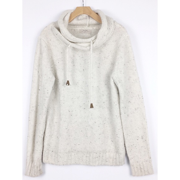 Bershka Sweaters - Bershka oatmeal chunky knit cowl neck sweater